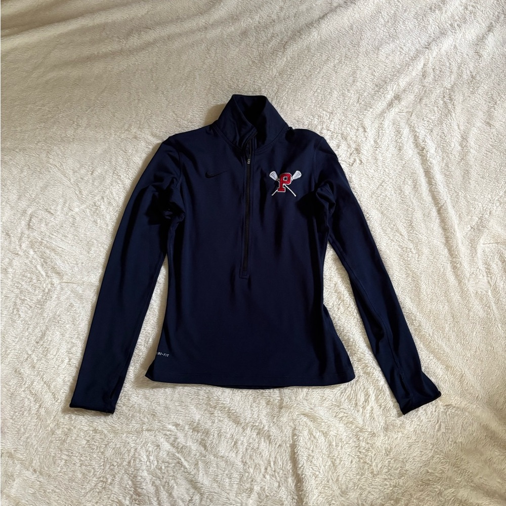 nike lacrosse dri fit zip up